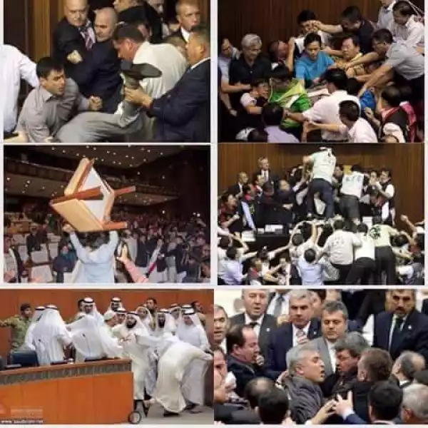Not Only In Nigeria!! Foreign Legislators Fight Too.. Hahaha [See Photos]